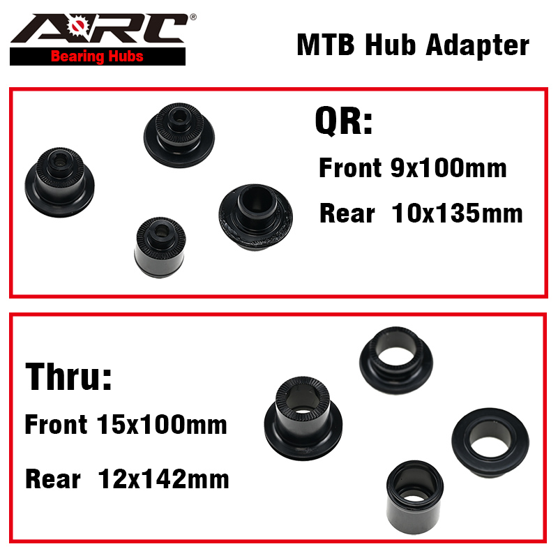 Adattatore mozzo ARC MTB MT009/MT007/MT010CB/MT010CB Pro Front 9/15x100 posteriore 10x135 12x142 QR/thru tappo adattatore mozzo in bicicletta