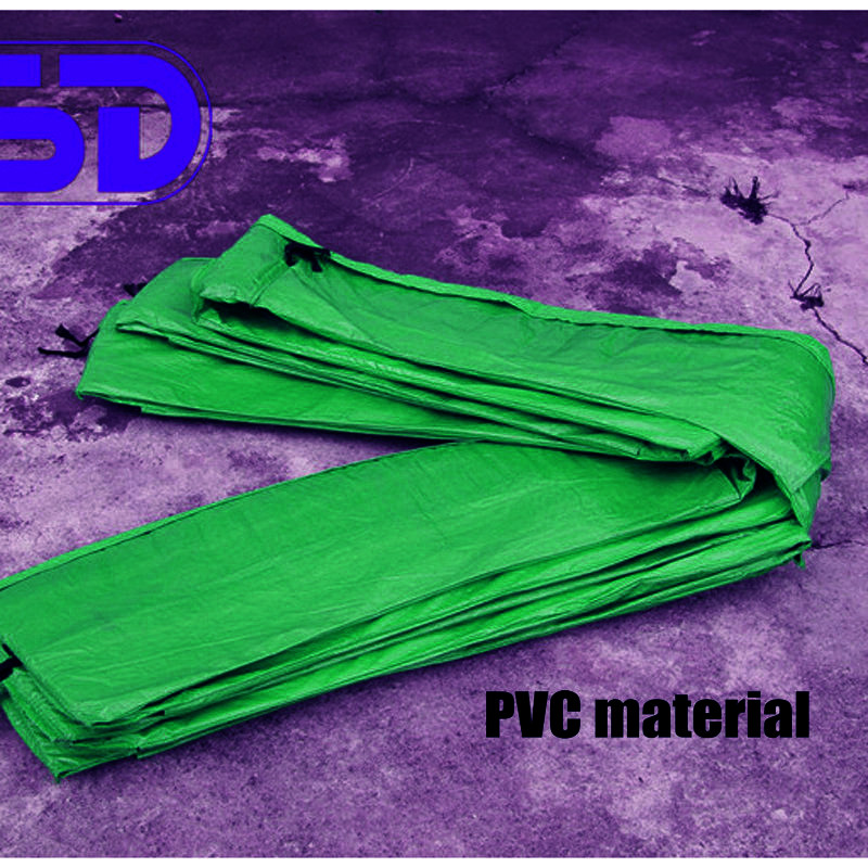 Remplacement du trampoline de couleur verte, coussinet de sécurité couvercle de ressort imperméable en PVC pour le 6/8/10/12/13/14/15/16 pieds de trampoline