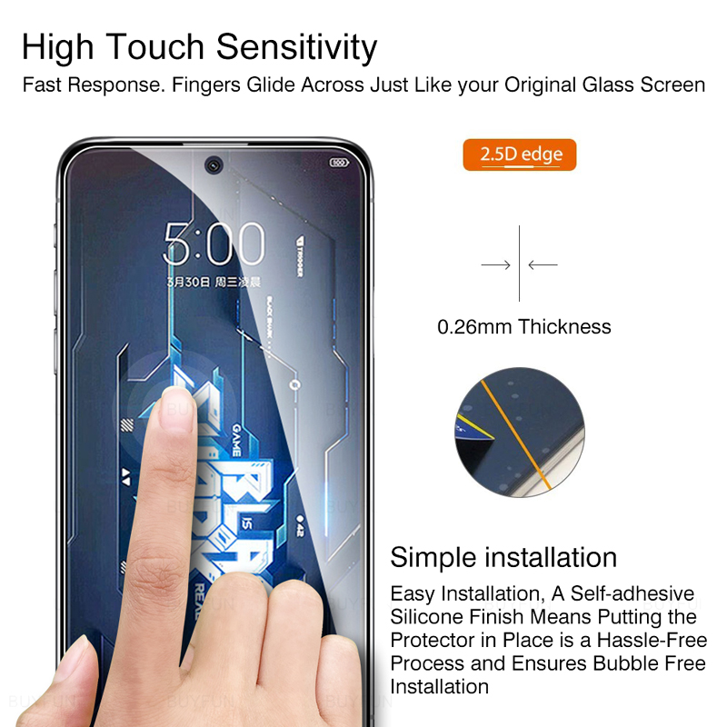 3st för Xiaomi Black Shark 5 Pro Rs Tempered Glass Screen Protector Guard för Blackshark 5 Pro RS Protective Glass Film 9H