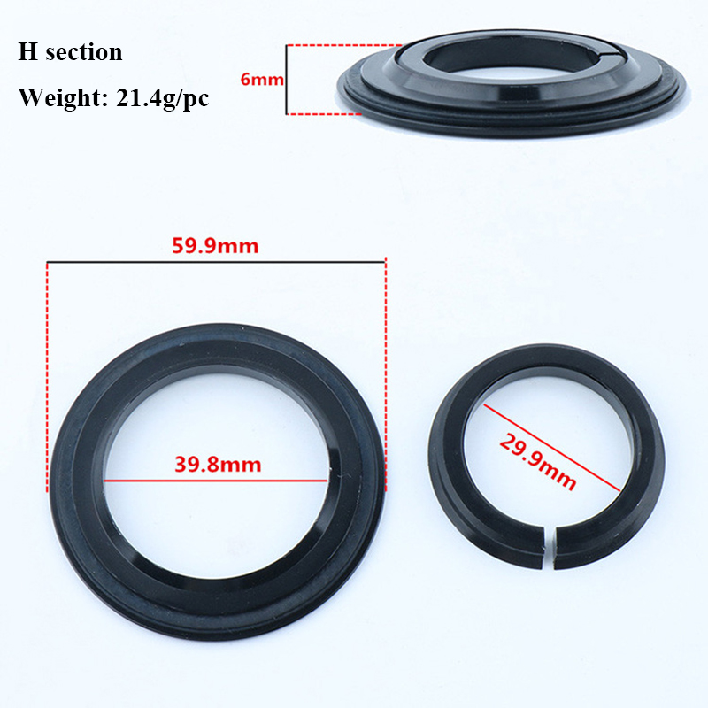 Bike Headset Base Spacer Bike Headset Washer Bicycle Parts Fine Tuning Washer 1.2/1.5inch Tapered Fork Straight Fork 45 Degree