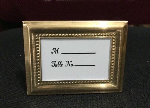 10 pièces /  Cadres photo en argent Favors de mariage comme porte-carte d'or pour l'événement et le nom d'invité des détenteurs de photos