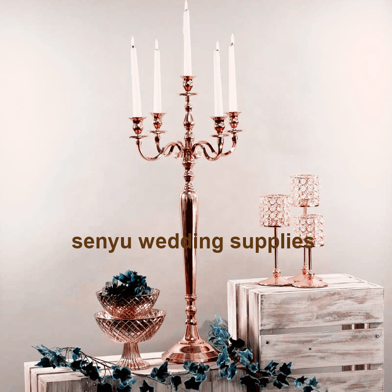 Candelabros dekorativos de metal, 90 cm de alto, 10 piezas, senyu560