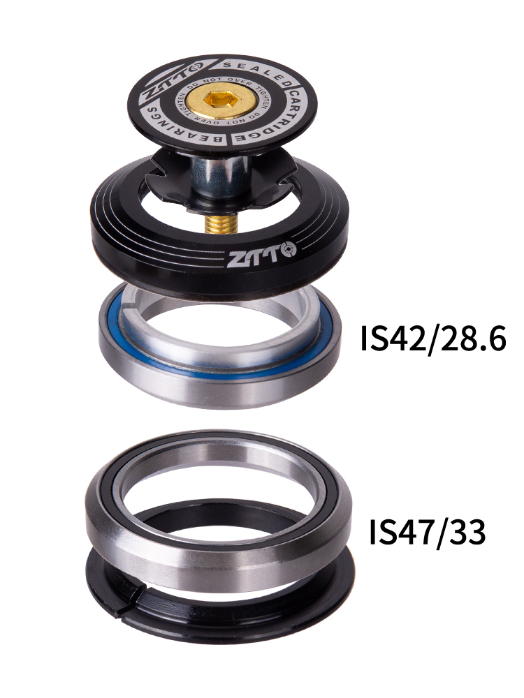 ZTTO Bike Interne headsetondersteuning IS42/28.6 IS47/33 Lager stuurkolom1 1/8-1 1/4 