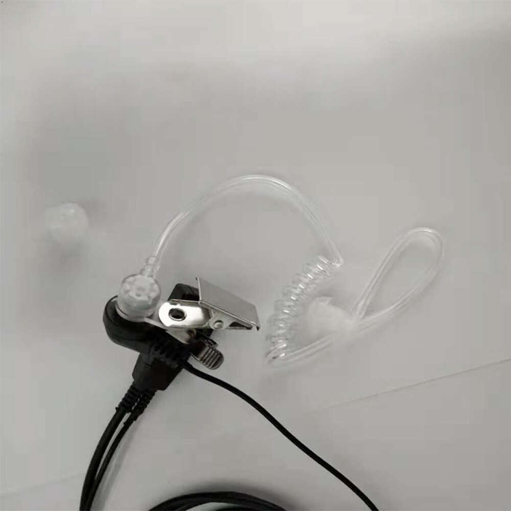 Motorcykel walkie talkie m-head hörlurar k-head universal luftkanal transparent tjock tråd öronsnäckor stora öronproppar baofeng öron stereo 2,5 mm