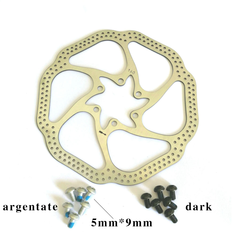 Fietsen hydraulische schijfrem rotoren MTB Bike Road Racing Bike Brake Disc Rotor 140 mm 160 mm 44 mm 6 bouten remschijf mtb 160 mm