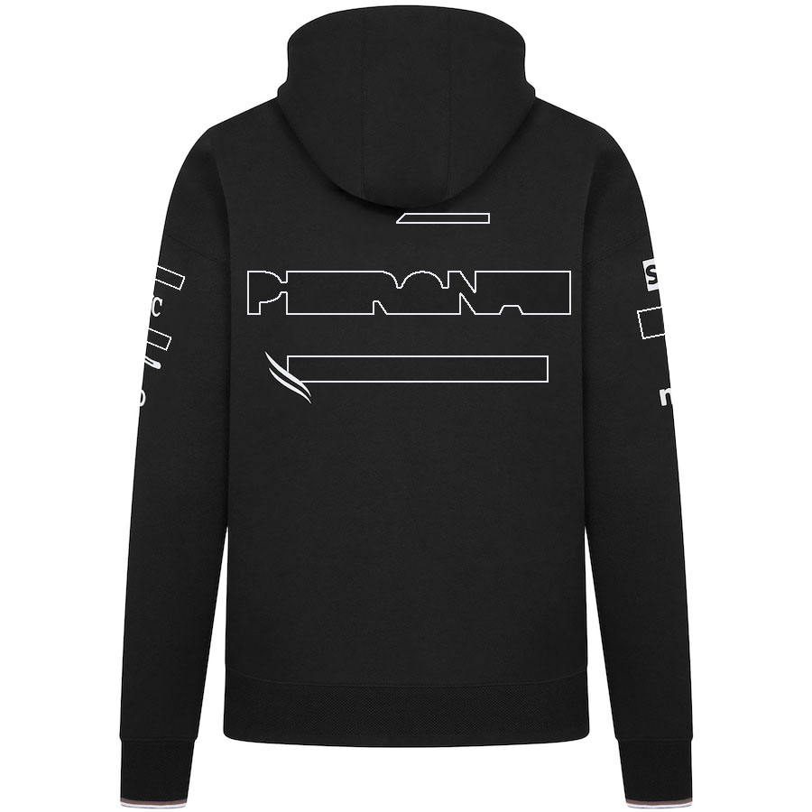 F1 2024 Sweat à capuche d'équipe Formule 1 Racing Nouvelle saison Sweat à capuche masculin à capuche masculine Sweat Black Spring Autumn Fans 1/4 Zip Pullover Hoodies