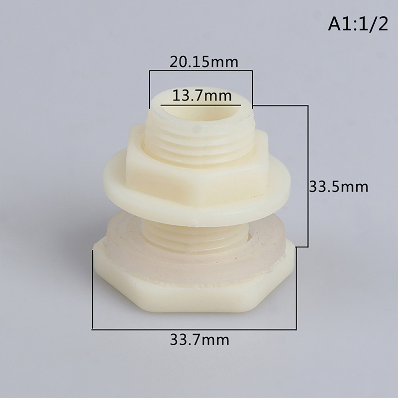 ABS ID 20mm 25mm 32mm Fish Connector Tank Drain Pipe Accessories Akvarium Joints Water Pipe Fittings 1/2 tum 3/4 