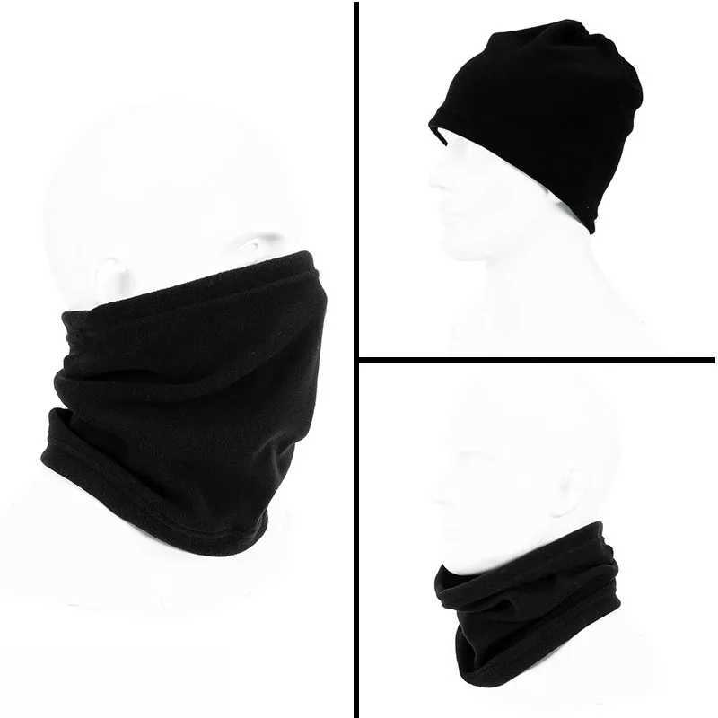 Fashion Face Masks Neck Gaiter 3 In 1 multifunctionele winterhals Warmer unisex fleece warmer nek ring sjaal sjaal hoed buiten sportgezicht masker sjaals 240410