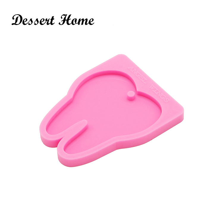 DY0159 UV Resin Silicone tooth Mold Epoxy Resin Molds For DIY Keychain Jewelry Making Tools Shining resin moldes