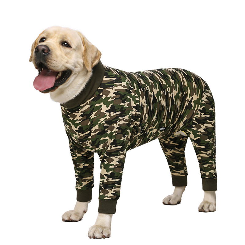 Miaododo hondenkleding camouflage honden pyjama jumpsuit lichtgewicht hondenkostuumsies voor middelgrote grote honden meisje/jongenshemd 2020