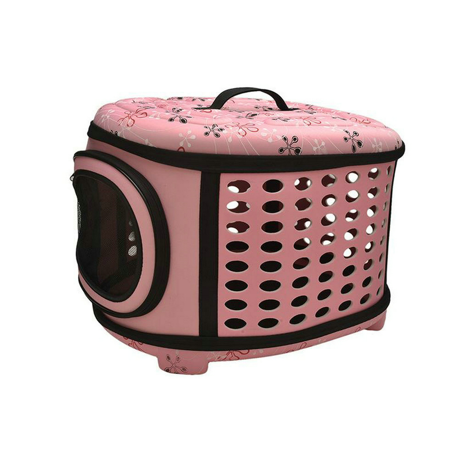 Pet Dog Cat Carrier côté pliable Travel Tote Sac à banc de cage portable Cage portable