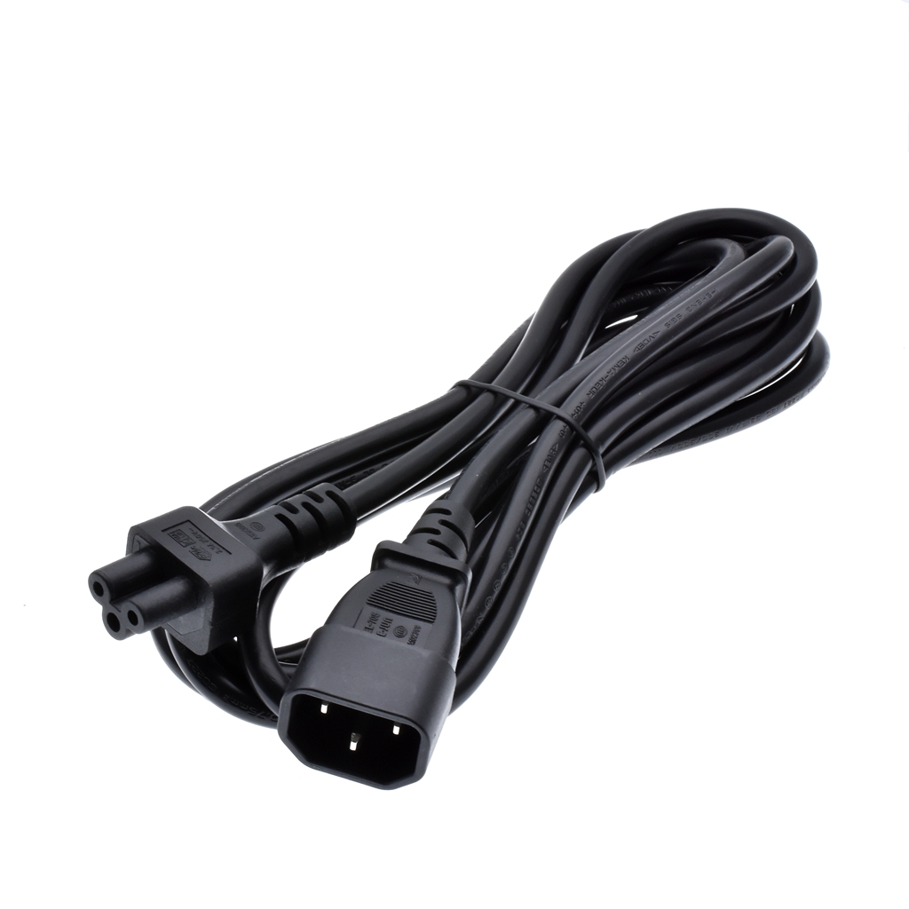 EC 60320 C14 Plugue masculino para C5 Adaptador feminino IEC 3 pinos macho para C5 PDU UPS Cabo de alimentação