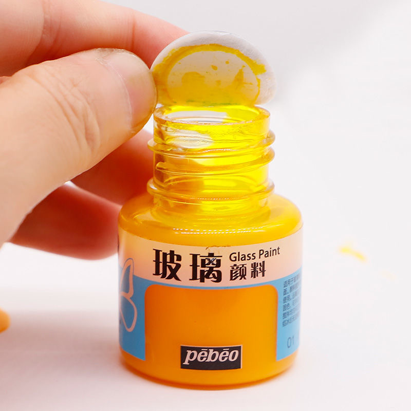 Pebeo Glassfarbe Acrylfarben für die Malerei Textile Nailkeramikkunstpigmentkünstler liefert 20 ml/Flasche DIY Handschmerz