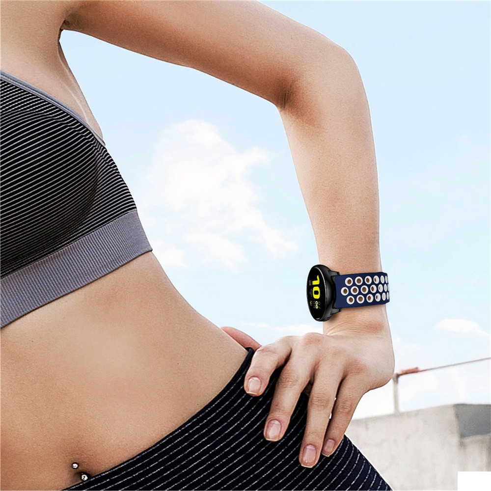 Silicone Original Sport Watch Band Samsung Galaxy 42mm / Active / Active 2 Smart Watch Strap Sostituzione Bracciale da 20 mm