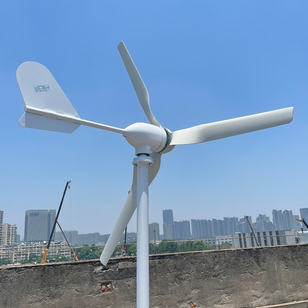 1000W 1500 Вт Новая энергия горизонтальная ветряная турбинная генератор Бесплатный контроллер MPPT 12 В 24 В 48 В низкий шум.
