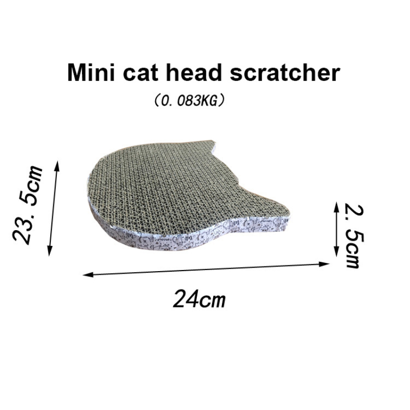 Slitresistenta kattskrapkuddar Fisk form Cat Scratcher Board Kattung Korrugerad pappersmatta leksak husdjurslipning nagelskrapa matta