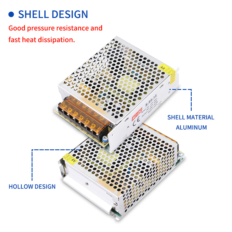 Transformatory SMPS AC 220V Zasilanie zasilające DC 12V 18 V 24 V 36 V 48 V Adapter paska AC 12 24 V 2A 3A 5A 10A 15A 20A 30A 60A