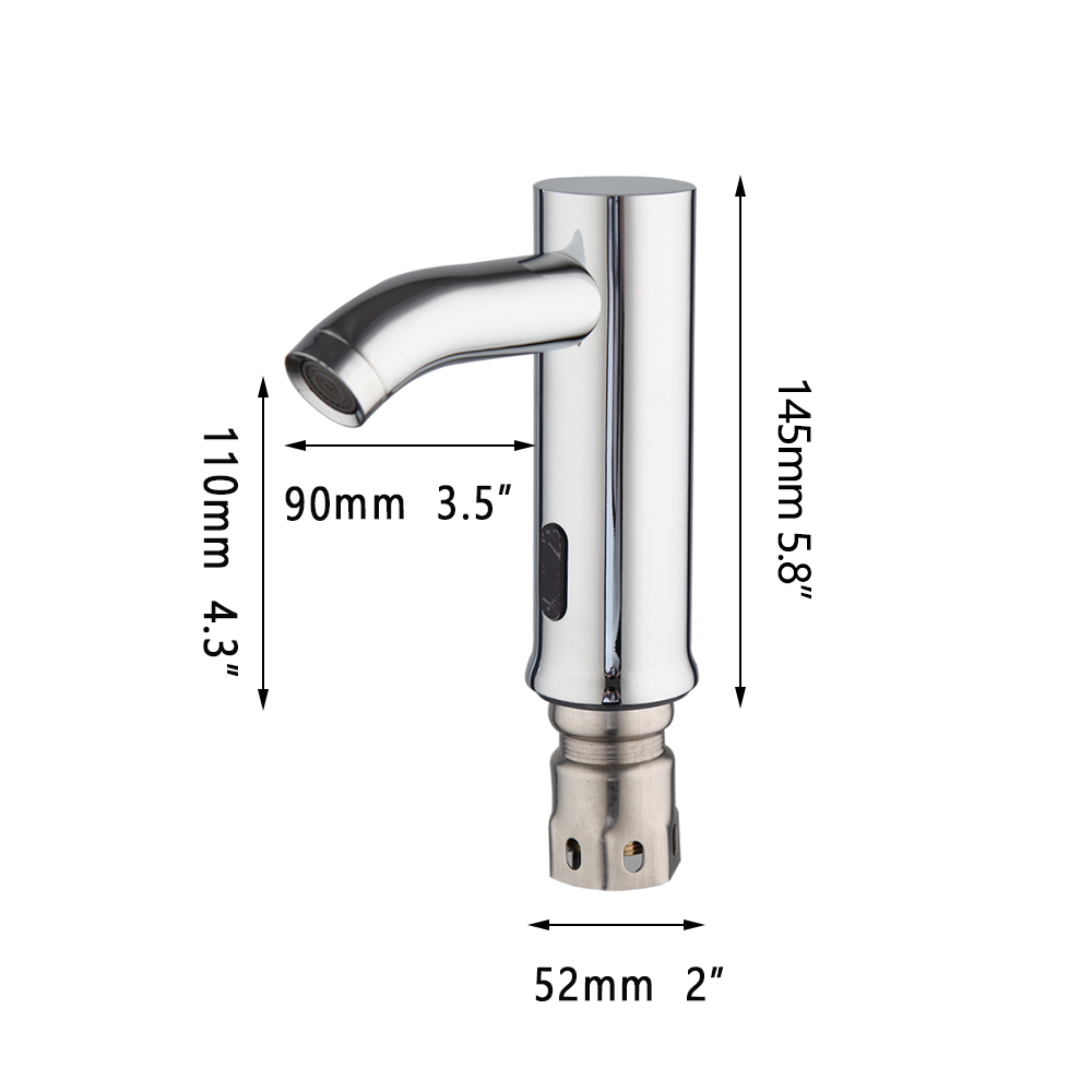 JIENI Chrome Polished Basin Faucet Automatic Touch Sensor Faucet 3 Choices Bathroom Sink Free Touch Faucet Water Brass Mixer Tap