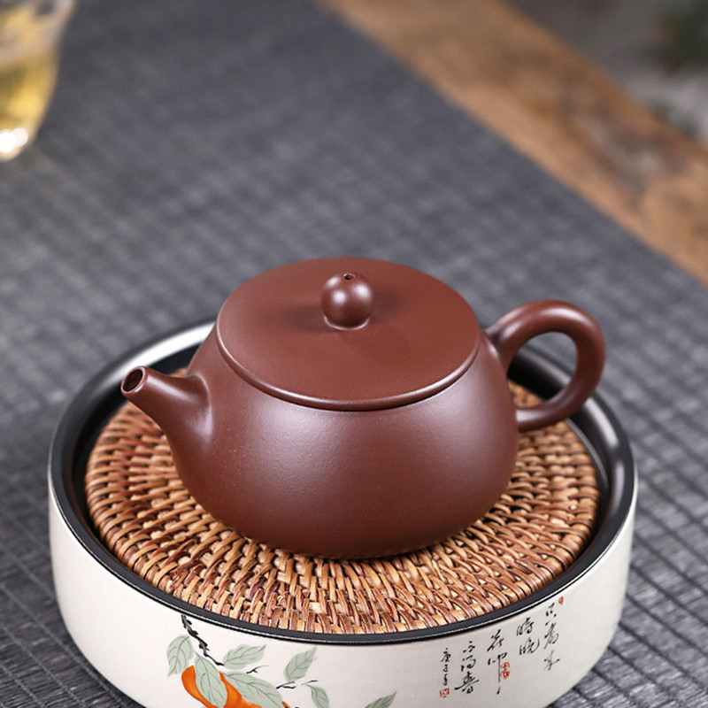 Yixing herbatnia fioletowa gliniana kamienna miarka czajnicza
