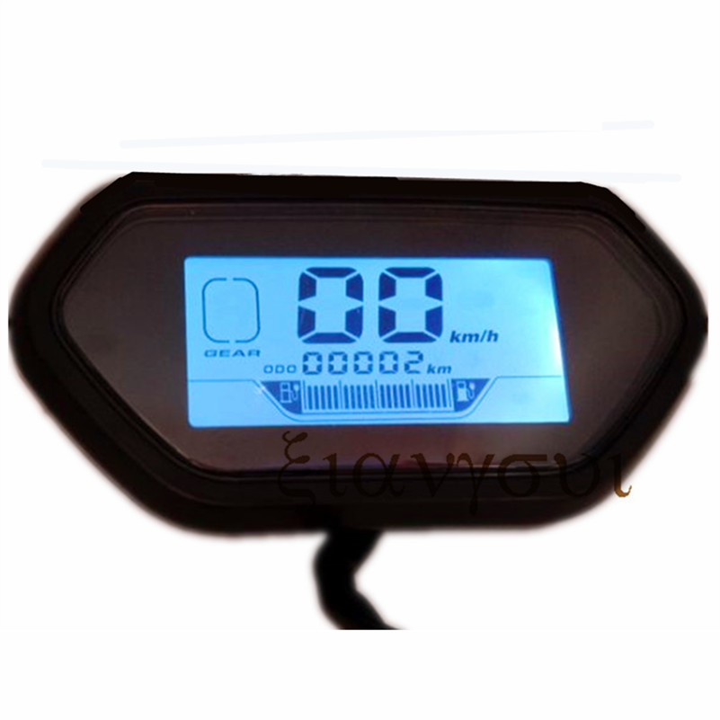 Écran LCD de compteur 60v72V Affichage de la vitesse pour les pièces accessoires modifiés CityCoco