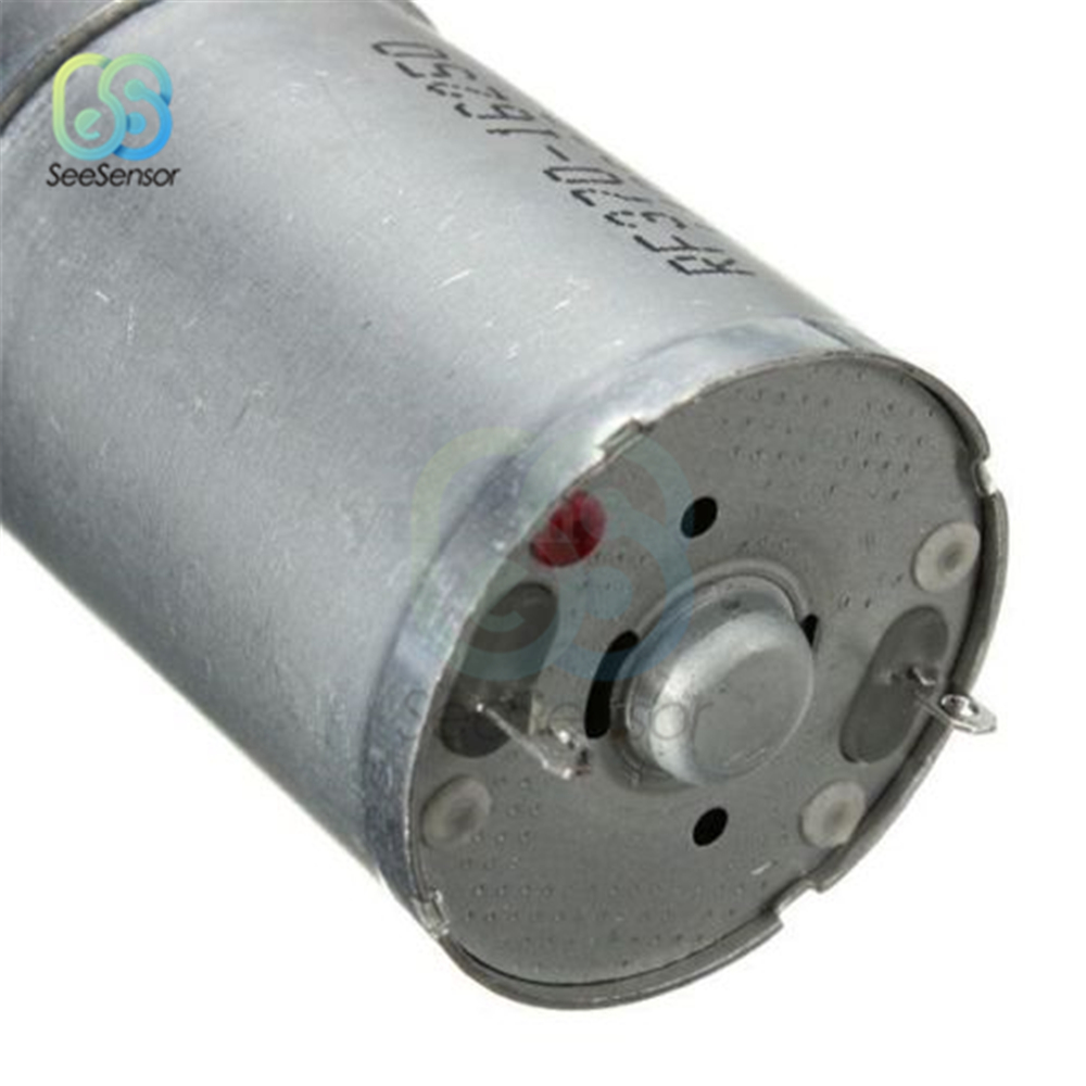 JGA25-370 MINI MOTOR DC 12V Motor elétrico Torque alto 5/10/15/20/30/60/100/150/200/300/400/500/1000/1200 rpm