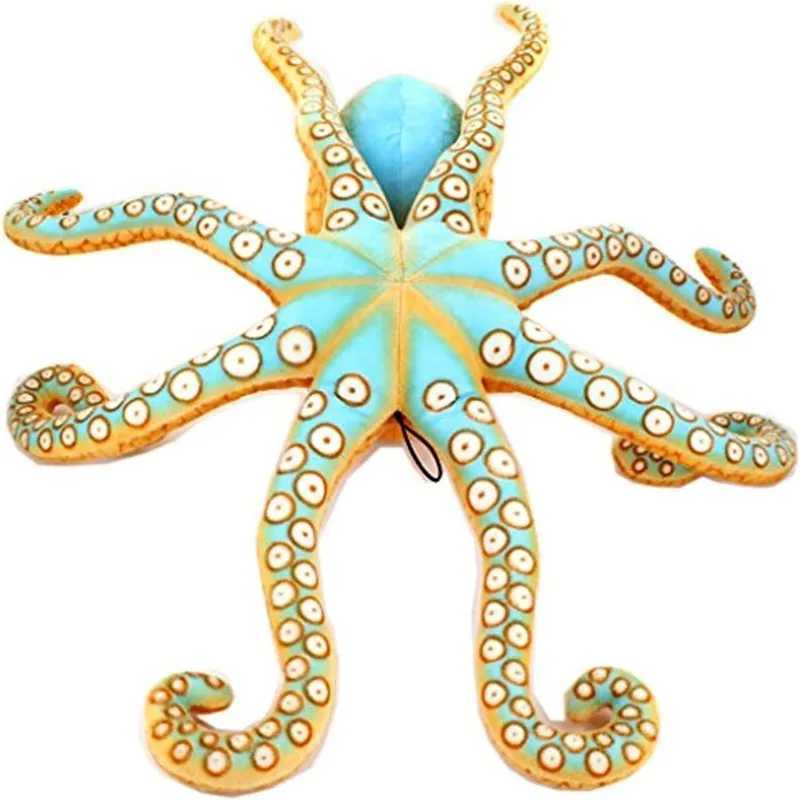 Poux en peluche réaliste animal océan vie Doll simulation Octopus Turtle Toy en peluche remplissage de Noël Créatif Gift pour les enfants J240410