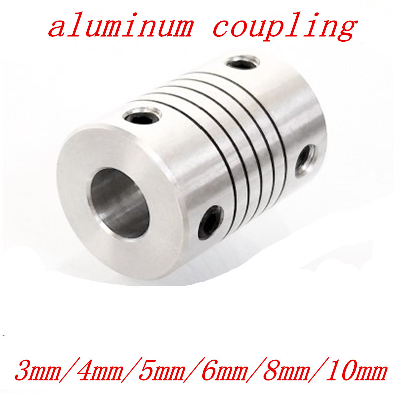 CNC MOTEUR DES MORD COUPLEUR 3/4/5/6 / 6.35/7/8/10mm Couplage flexible OD 19x25 mm en gros dropshipping