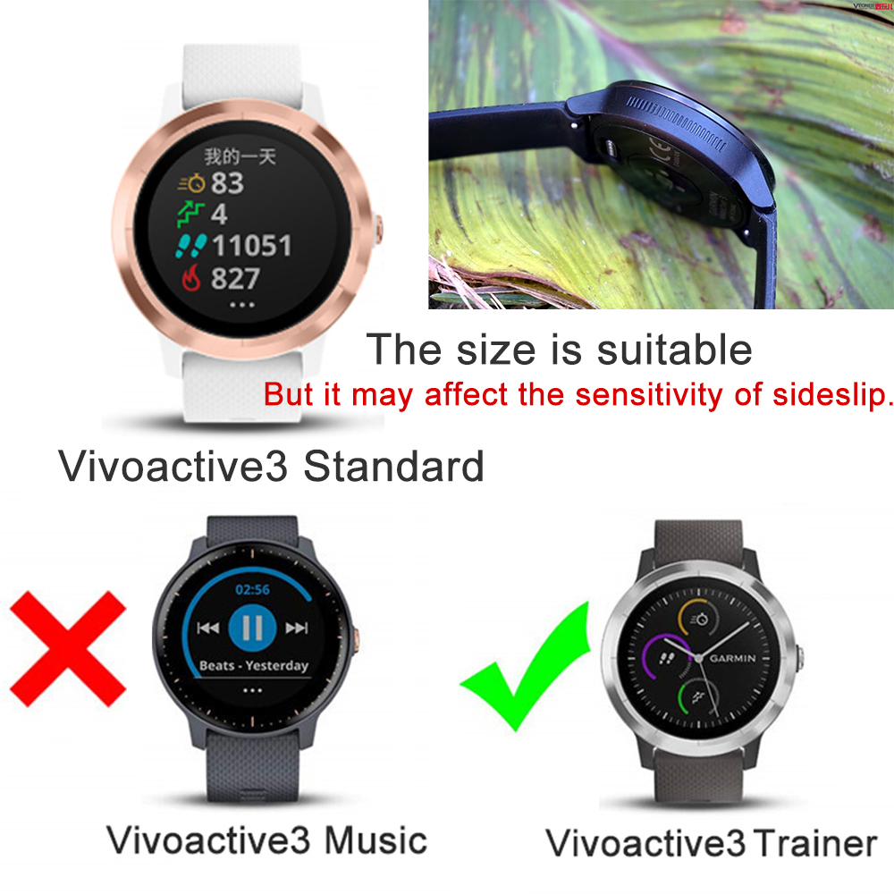 Voor Garmin Vivoactive 3 Trainer TPU Watch Case Protective Cover Electroplated Anti Scratch Silicone Shell Luxe frame bumper