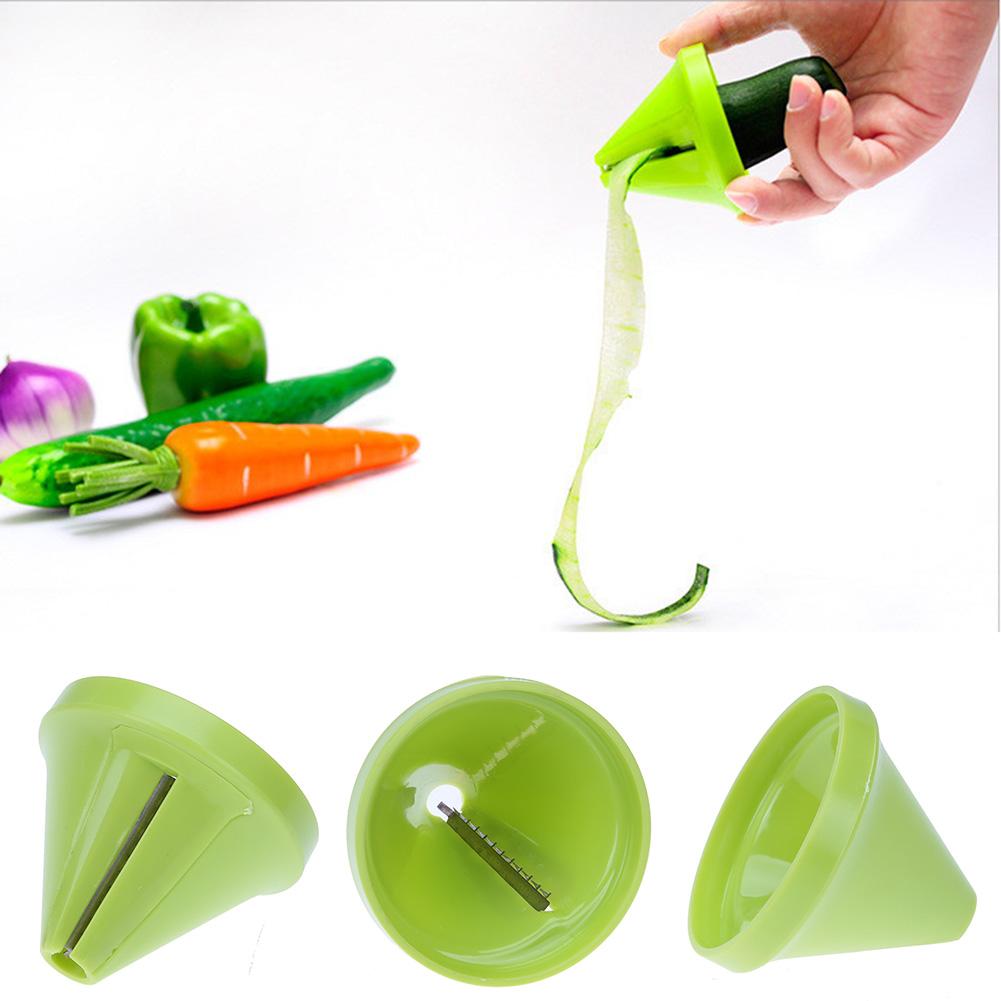 Spiraal wortel komkommer rasp spiraalvormige mes snijsnij groente fruit spiraalvormige slicer salade tools courgette noedel spaghetti maker gereedschap