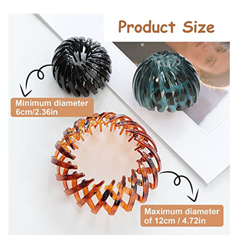 Intrekbare haarlussen uitbreidbare paardenstaarthouder clip vogelnestvormige donut broodje maker accessoire haarstyling tool voor vrouwen