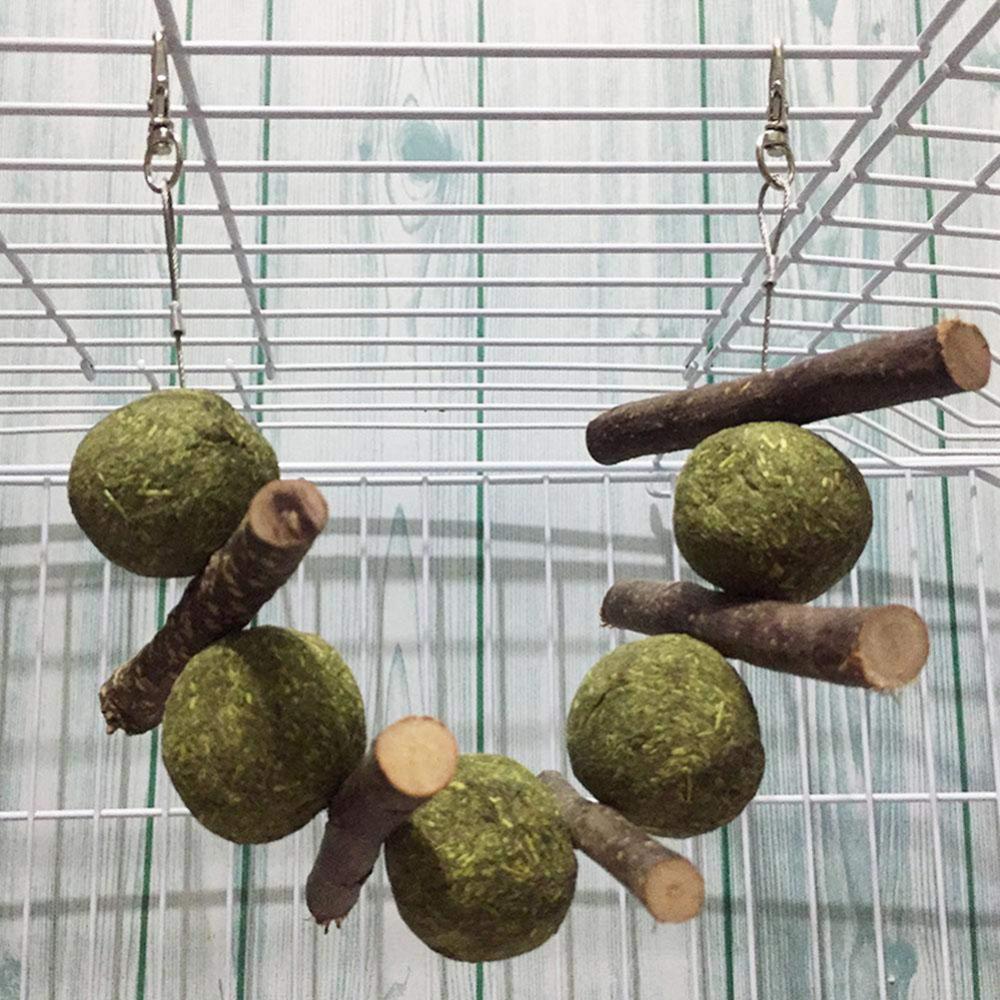 Zähnereinigung Molaren Snacks Kaut Stick Grasball Spielzeug Kaninchen Hamster Ratte kleine Tiere Haustierprodukte Zubehör