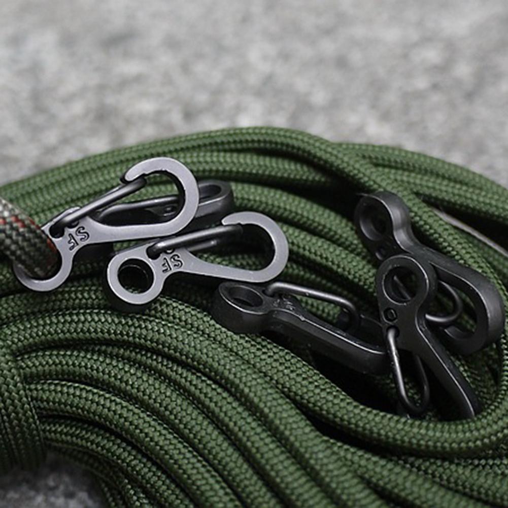 Mini Carabiner Keychain Outdoor Climbing Spring Buckle Hook Aluminum Hang Keys Flashlights Knapsack Umbrella Rope EDC Tool