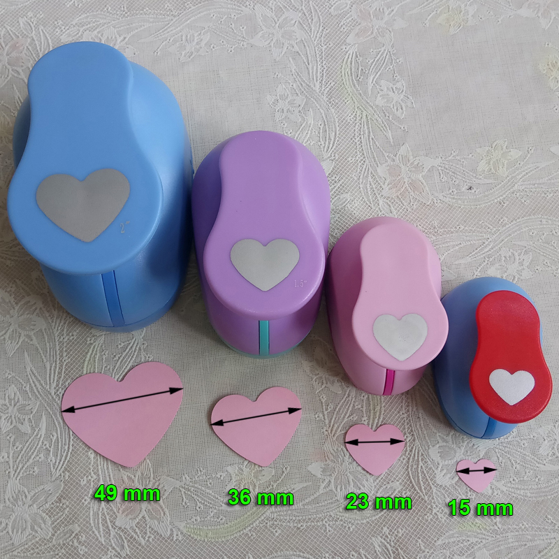 Love Heart Eva Foam Punch Paper Scrapbooking Hole Punch do karty z życzeniami ręcznie robiony notatnik Kraft Diy Cutter Cutter