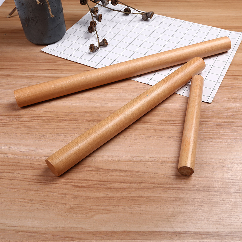 4 Size Kitchen Wooden Rolling Pin Kitchen Cooking Baking Tools Accessories Cookies Noodle Biscuit Fondant Cake Dough Roller