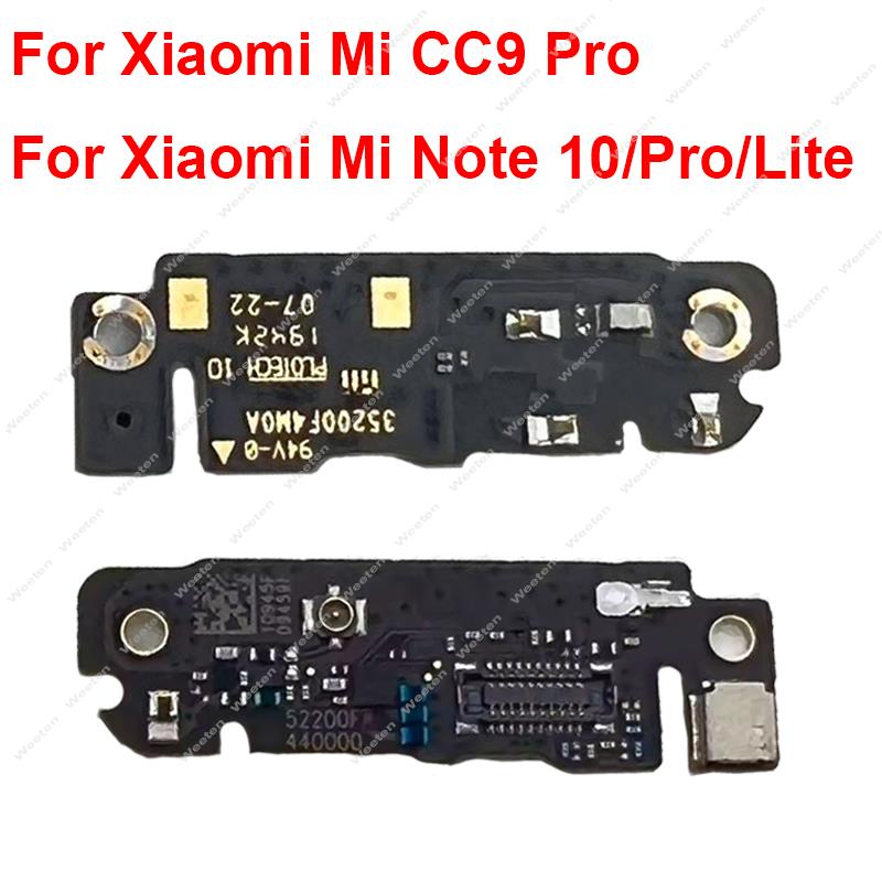 Xiaomi Mi CC9 Pro Note 10 Pro Mi Note 10 Lite Antenna Connect Signal Boardの交換部品用マイクマイクモジュールボード