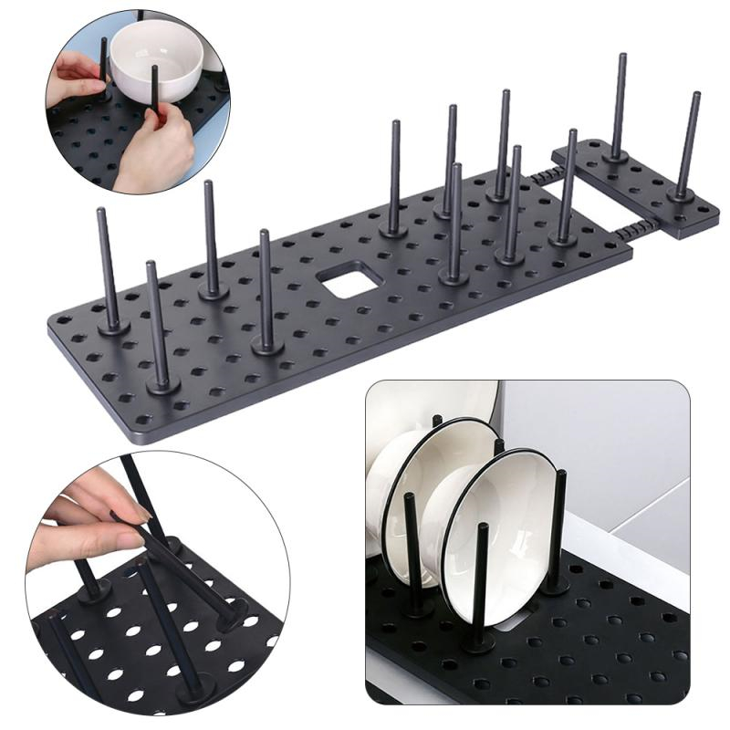 Cuisine Organisatrice Plat Séchage Rack Télescopic Plaque BOLL POT LE PAT DES TIR DESTRAUT