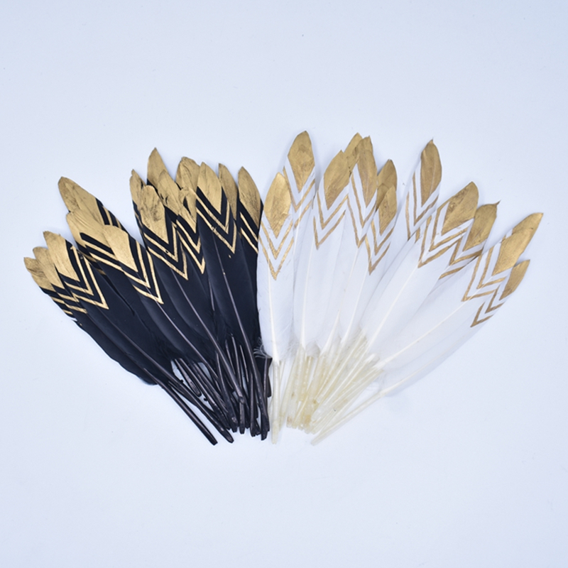 gold duck feather goose feathers for Craft