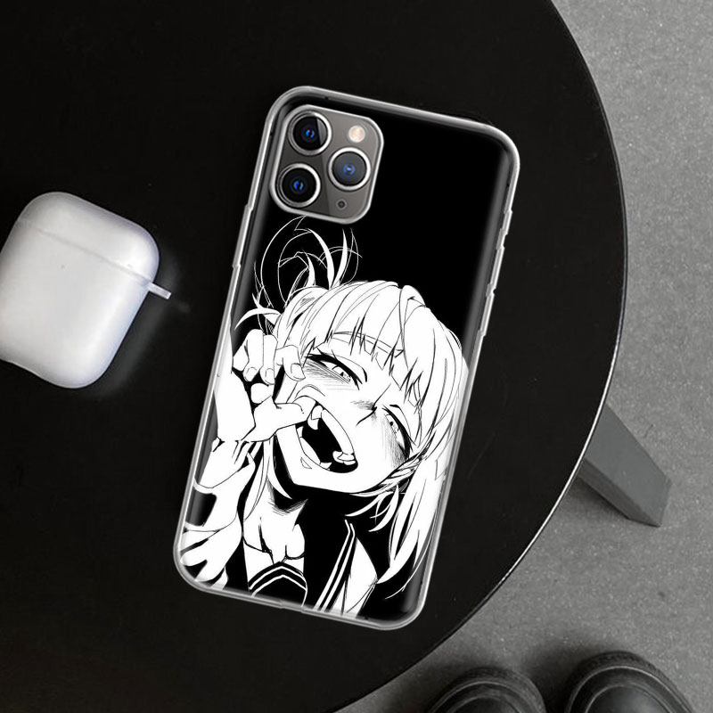 Anime himiko toga waifu cover telefono iPhone 14 13 11 pro 12 mini 15 stampa 7 8 6s plus + xr xs xs max se 5s personalizzato