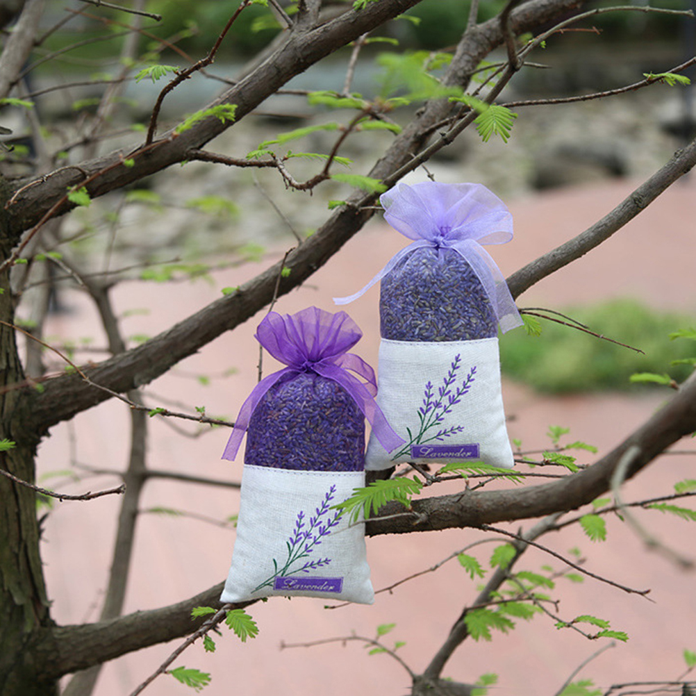 Lavende Sachet Bags Portable Flowers Printing Beautiful Fragrance Lavender Sachet Bag for Seeds Dry Flowers Sachet Bags A30