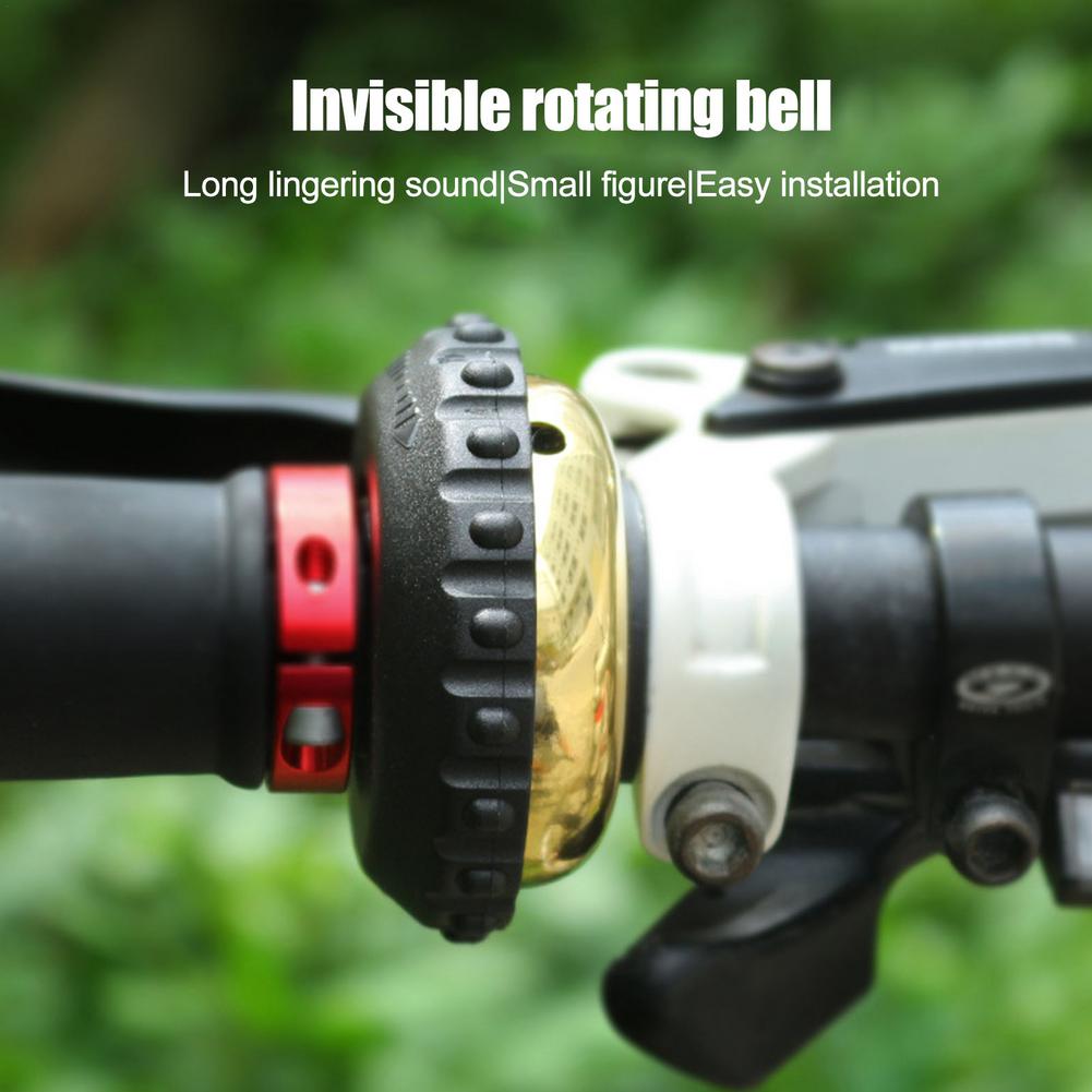 Mountain Road Bike Invisible Rotative Copper Bell Horn Alarm Almear para MTB Bike Cycling Bike Acessórios de bicicleta Diâmetro 22,2mm