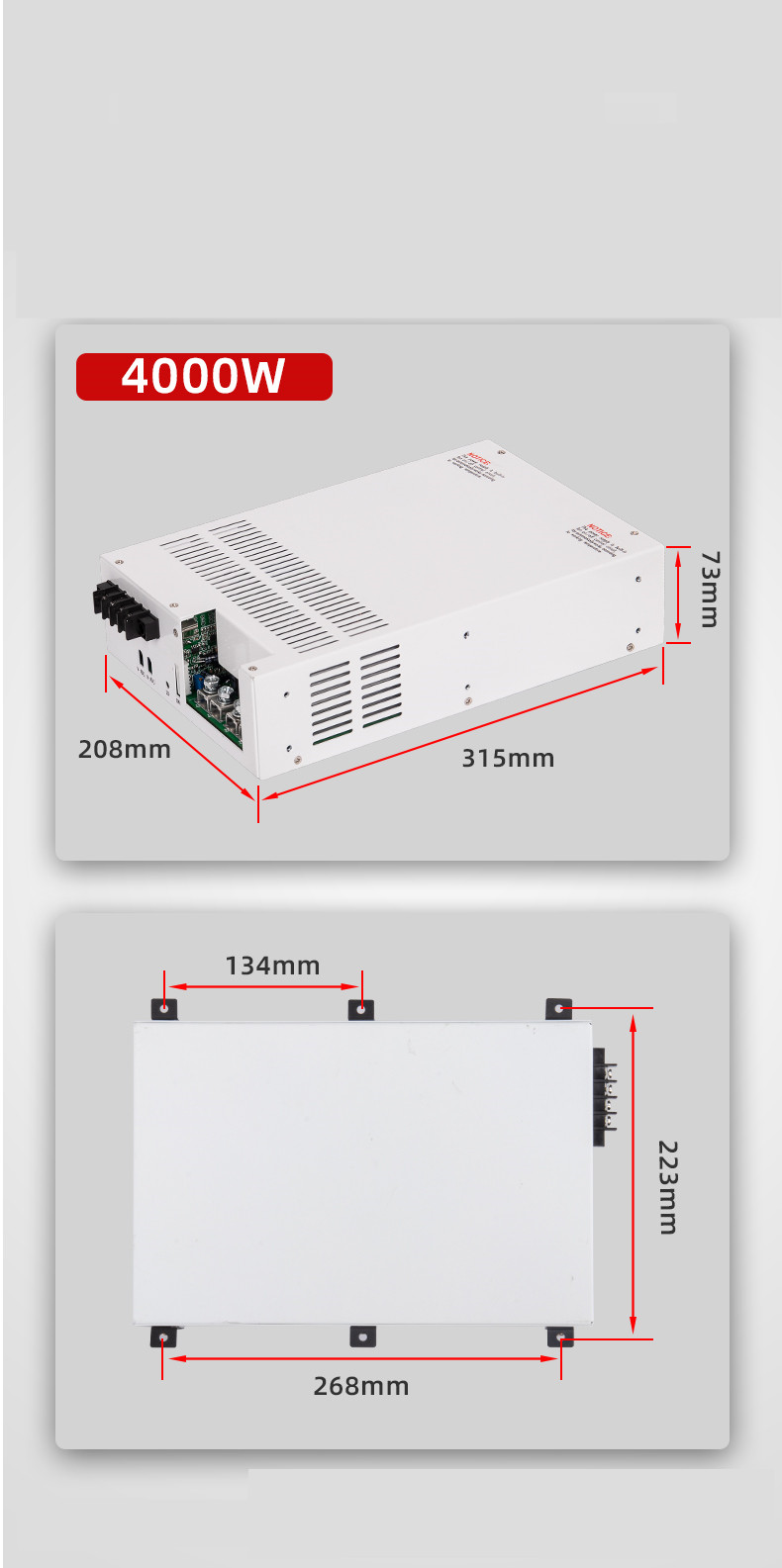 Chux AC to DC 4000W 전압 AJustable Switching 전원 공급 장치 0-24V 36V 48V 55V 60V 72V 80V 100V 100V 110V 200V 220V 300V DC SMPS