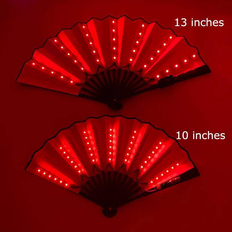 Jouet rave rave 12v 10 pouces de fête LED ventilateur luminaire ventilateur pliant coloré danse colorée venti