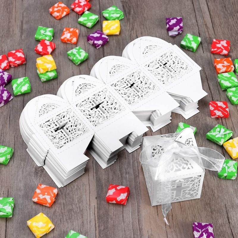 Düğün iyiliği kutular ile oyuk kağıt hediyeler için küçük kutu çantalar hediyeler için cupcake çikolata doğum günü partisi dekorasyon