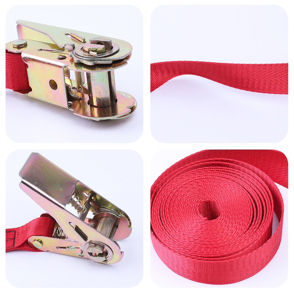 3M Buckle Tie-Down Belt Cargo Straps for Car Motorcycle Bike With Metal Buckle Tow Rope Strong Ratchet Belt for Luggage Bag