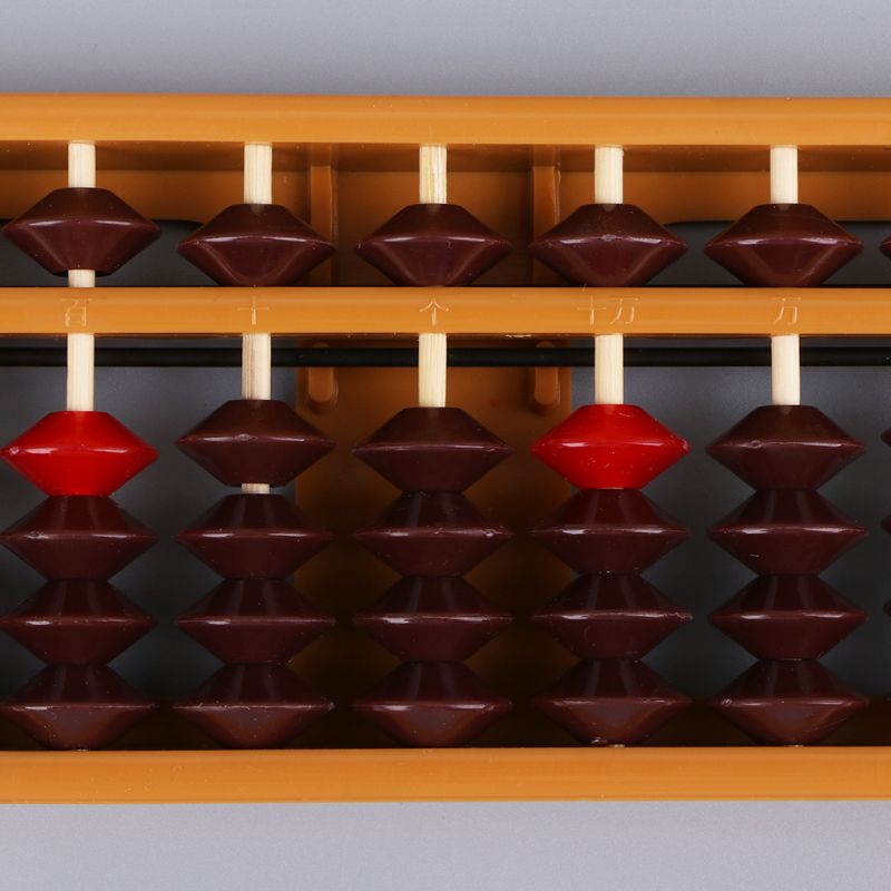 Japonês portátil de 13 dígitos coluna Abacus aritmético Soroban Caculação da ferramenta de aprendizado de matemática escolar