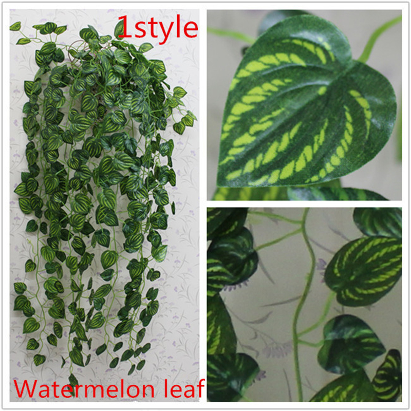 Weigao 90cm hiedra plantes artificielles vertes feuilles de feuille jungle jungle fête artificielle plantas artificiales para décoracion