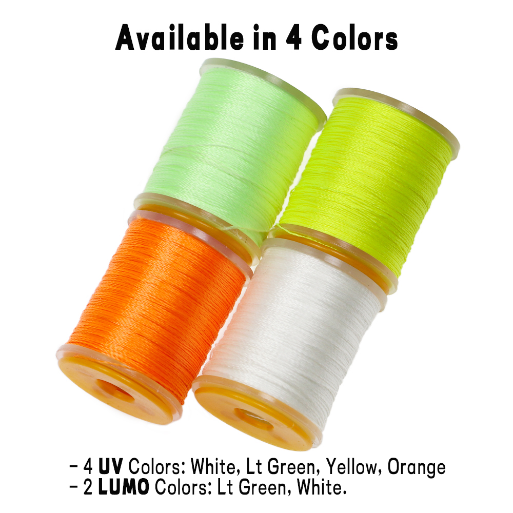 WIFREO Lumo 150D Fly Tying Thread For Bass Pike Flies UV Fluo Polyester DIY Assist Hook Binding Line Fishing Accessories Tackle