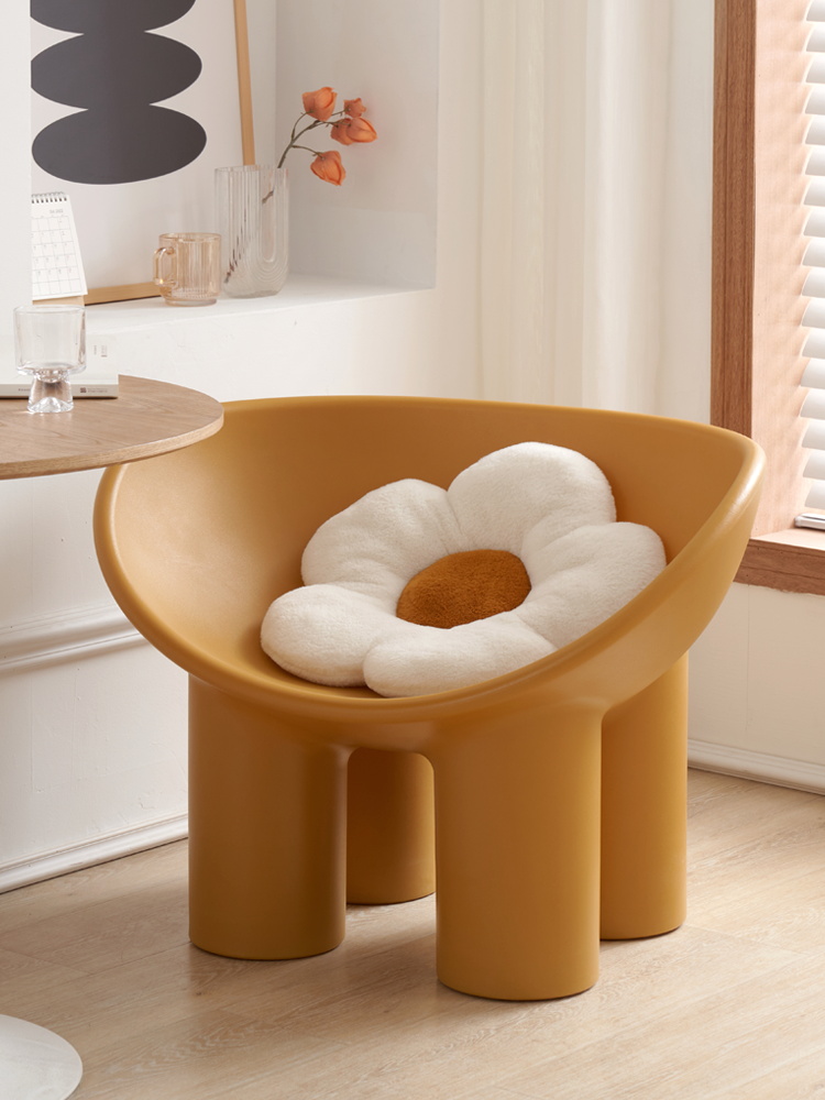 Nordic Design Modern dzieci dzieci PE plastikowe ekologiczne środowisko słonia noga krzesło na zewnątrz Roly Poly krzesło z poduszką