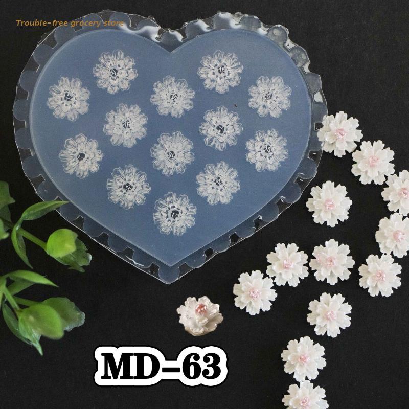 Différents bricolages 3D en silicone ongle art décortif moule de conception de nail art art de fabrication kit de moule de moule de fleur de fleur feuille de feuille de feuille