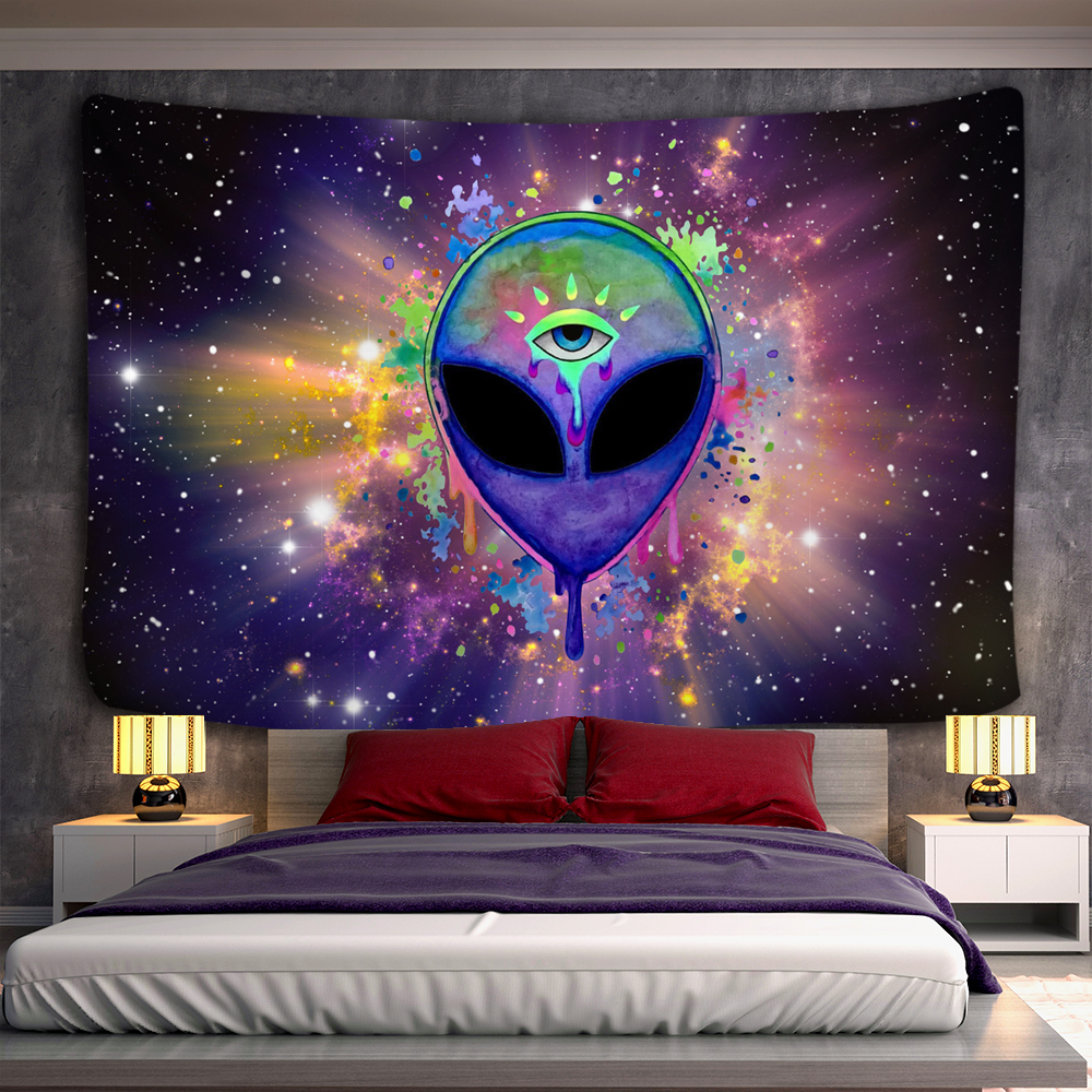 främmande trolldom tapestry hippie mattor rum trippy tapestry vägg hängande trolldom tapiz dropship hippie deco vägg hängande